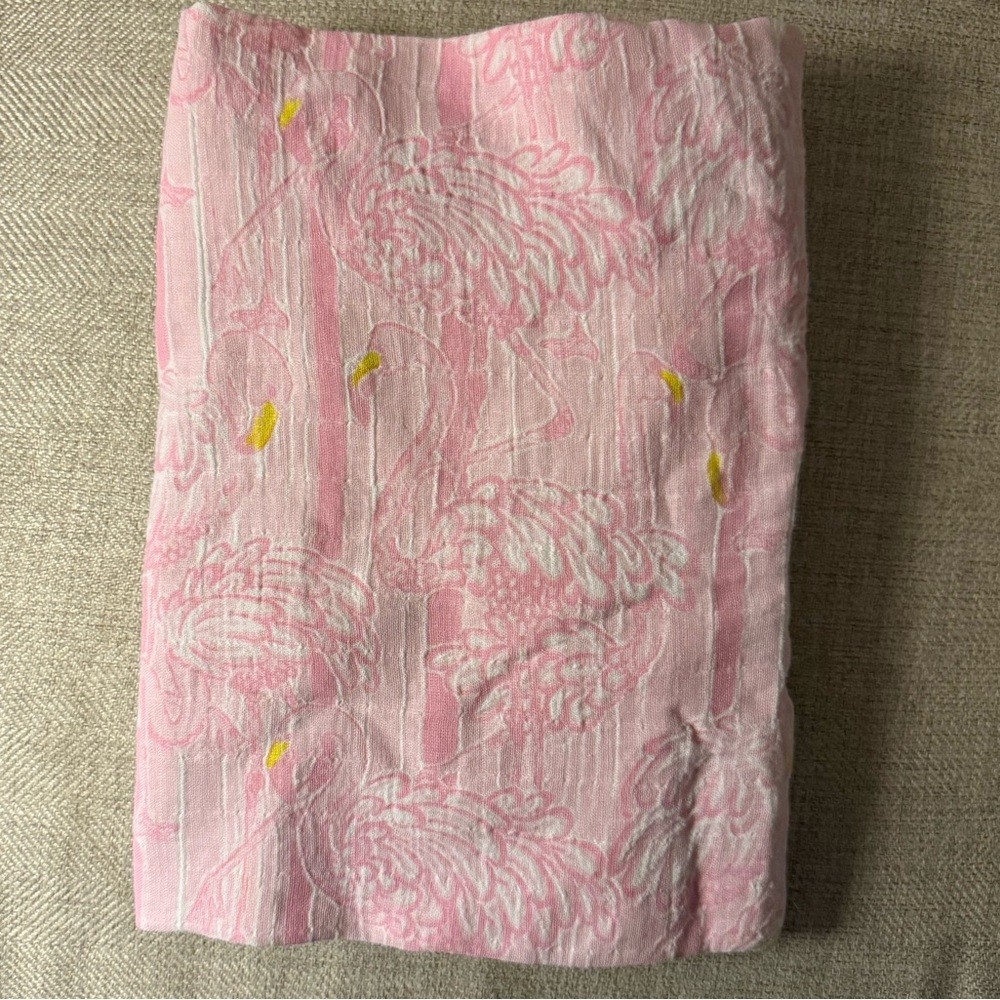 Lilly Pulitzer Pottery Barn Kids Pink Flamingo Blanket